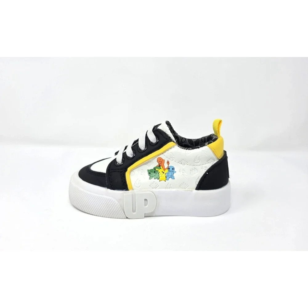 Groundup Kids 5 Pokemon Shoe White/Black Multi‎ NIB